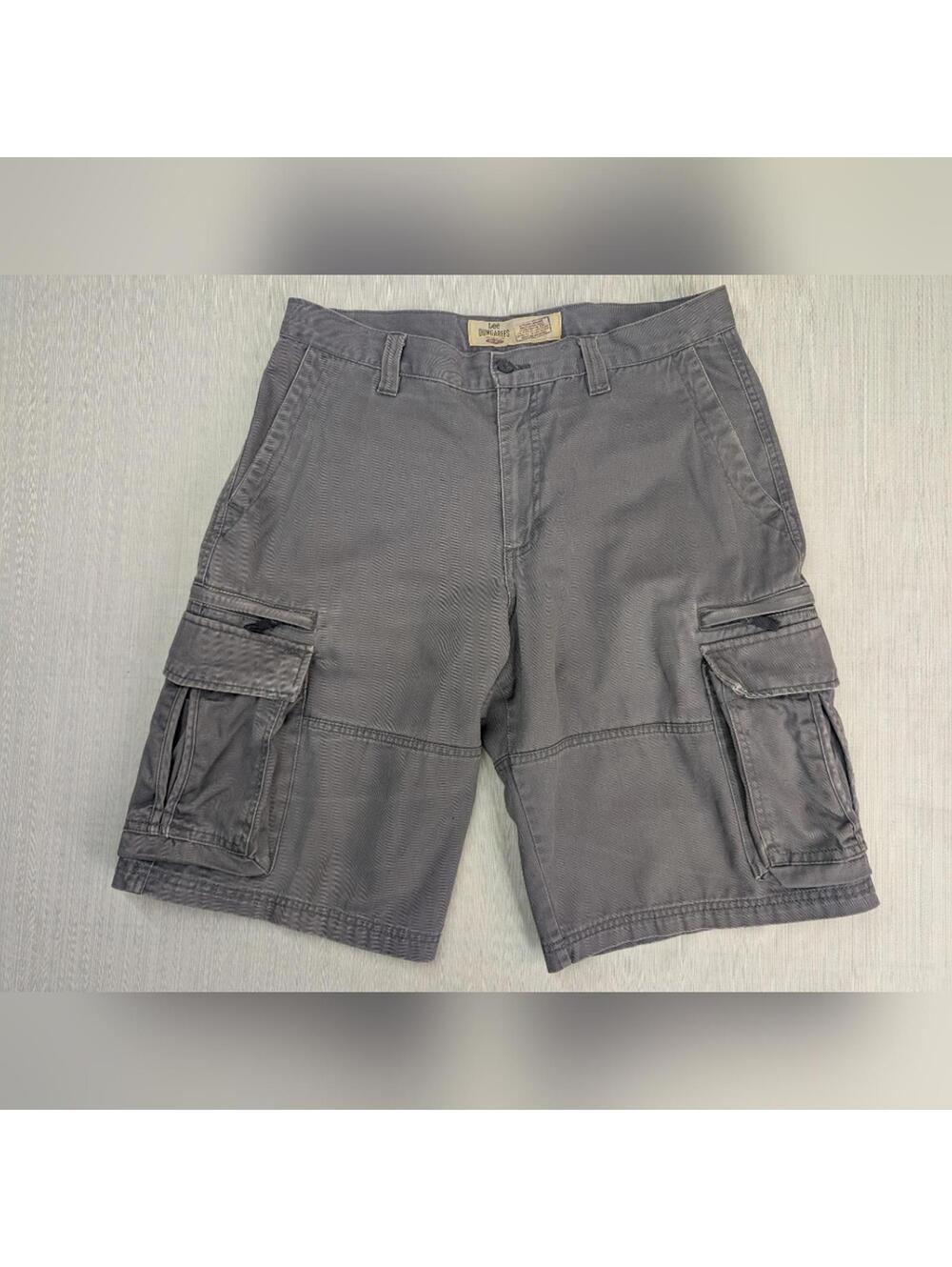 Vintage Lee Dungarees Cargo Shorts-Can't Bust 'Em Men's Size 32 Gray